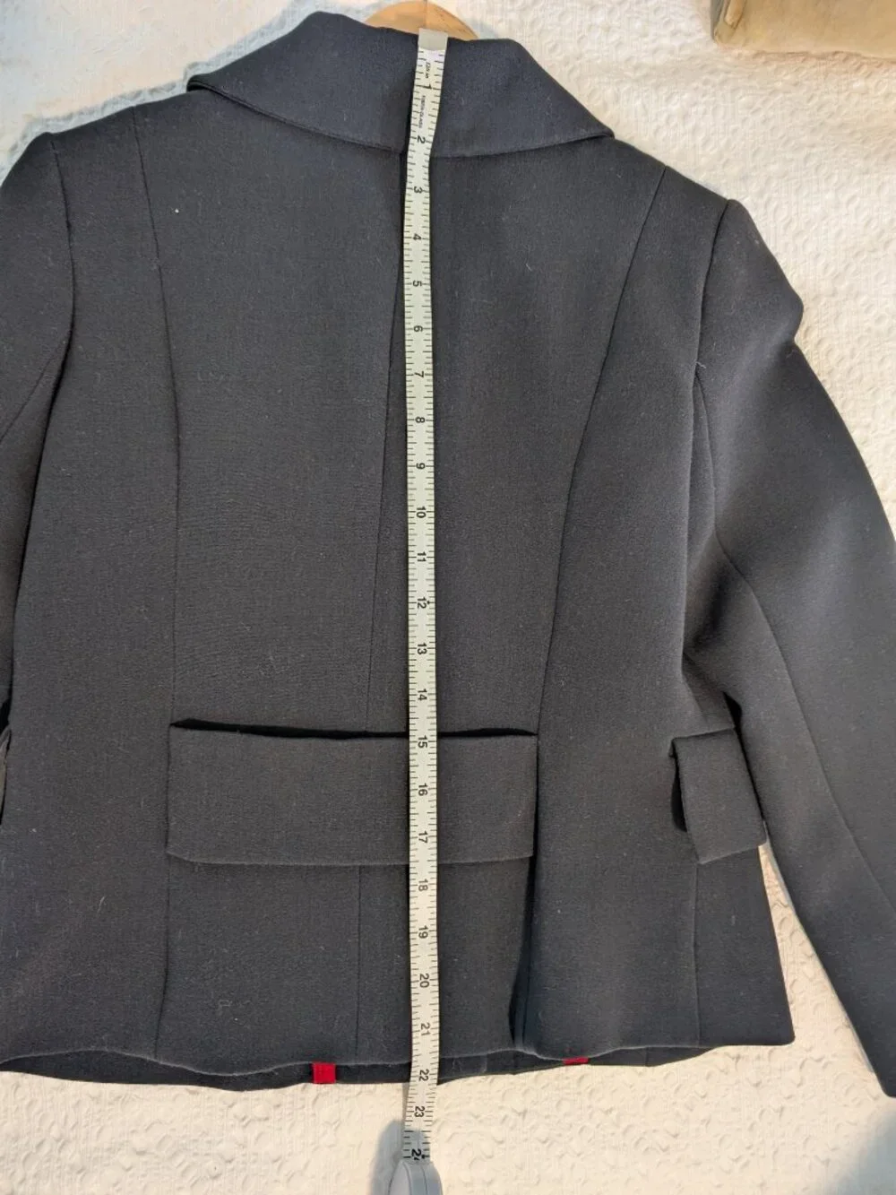 Issac Mizrahi Short Black Blazer Jacket with Bracelet Sleeves